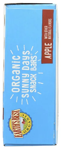 Vista 5 de Earth's Best Barras de aperitivos orgánicas de Plaza Sésamo Sunny Days para niños pequeños, manzana, caja de 7