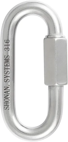 Vista 13 de SHONAN - Enlaces rápidos de cadena marina de alta resistencia, conectores de cadena de acero inoxidable, mosquetones de bloqueo resistentes a