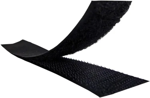 Vista 4 de Tiras de gancho y bucle de 1 pulgada de ancho (0.984 in) de 5 yardas, cinta entrelazada, cinta de gancho y bucle para ropa, manualidades de costura