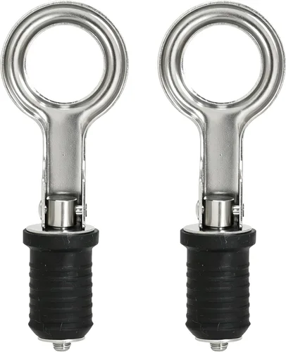 Vista 11 de Tapón de goma con mango a presión, tapón de drenaje de barco, con mango de latón/acero inoxidable, accesorios para barcos