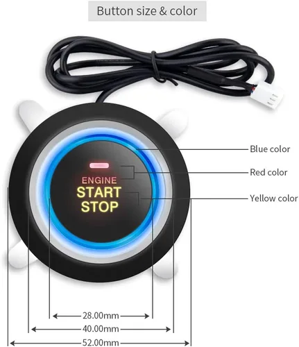 Vista 3 de EASYGUARD EC003N-K - Sistema de alarma para automóvil sin llave, paquete de entrada remota del motor para parar y bloquear automáticamente la puerta