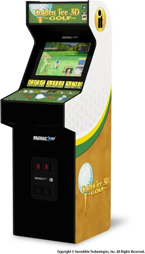 Vista 5 de ARCADE1UP Golden Tee 3D Deluxe Arcade Machine, Built for Your Home, Over 5-Foot-Tall Cabinet with 8 Classic