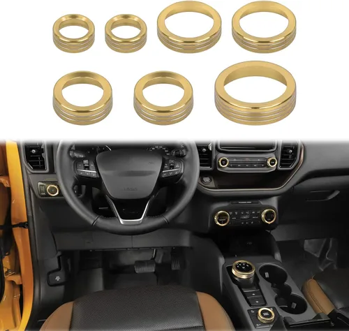 Vista 16 de JWWY Pomo para interruptor de faros delanteros de aire acondicionado, tracción 4WD, cubierta de perilla para interruptor de engranajes para Ford