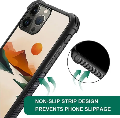 Vista 1444 de Funda compatible con iPhone 8 Plus, diseño de oso de bosque otoñal, a prueba de golpes, antiarañazos, carcasa trasera de policarbonato duro