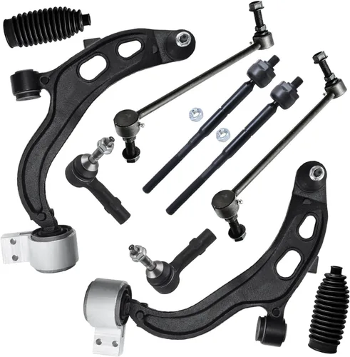 Vista 112 de Detroit Axle - Kit de suspensión de 10 piezas para Nissan Frontier Xterra Pathfinder 2005-2012, 4 brazos de control superiores inferiores