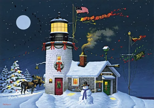 Buffalo Games - Charles Wysocki - Ventana para llevar - Rompecabezas de 300 piezas para adultos - Rompecabezas desafiante perfecto para noches de