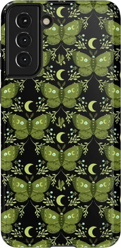 Vista 324 de Casely Funda para Galaxy S9 Postura de cadáver Yoga de esqueleto Diseño protector delgado esencial de doble capa