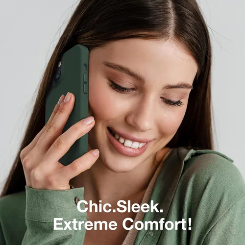 Vista 1167 de GONEZ Funda magnética para iPhone 14, compatible con Magsafe, con protector de pantalla + protector de cámara, forro de microfibra antiarañazos