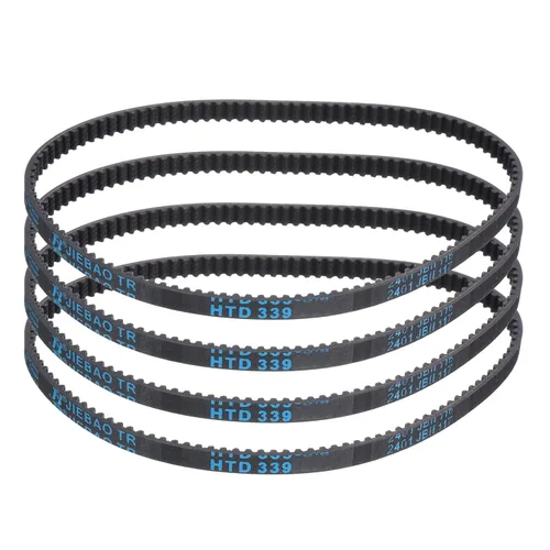 Vista 18 de uxcell 4 piezas HTD-3M Correa de Distribución de Goma 48 Dientes, Longitud de Paso 144mm x Ancho 6mm x Altura 2.4mm, Correa de Polea de Distribución