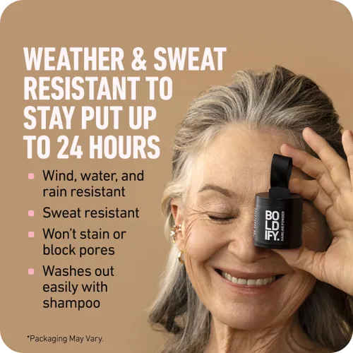 Vista 7 de BOLDIFY Polvo de línea capilar (grande, 0.35 oz), color de cabello resistente al agua para retoque de raíces para cobertura de canas, 24 horas a