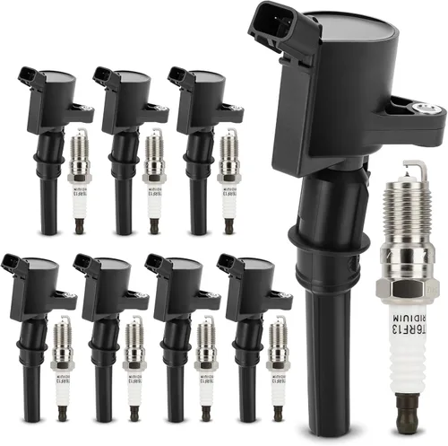 Vista 15 de Paquetes de bobinas de encendido UF549 y bujía doble de iridio 9029 compatibles con 2007-2019 Nissan Altima Versa Sentra Rogue Cube NV200 Pathfinder