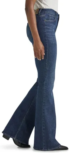 Vista 2 de Lee Jeans acampanados de tiro medio legendario para mujer
