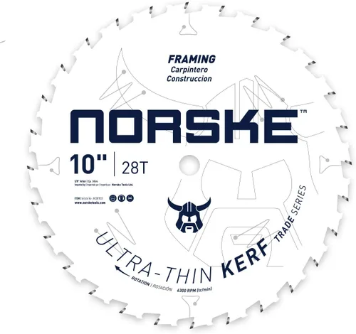 Vista 7 de Norske Tools - Hoja de sierra de corte transversal ultrarrápida con máxima eficiencia de batería NCSBT008 6-1/2 "x 40T con orificio de 5/8" con DKO