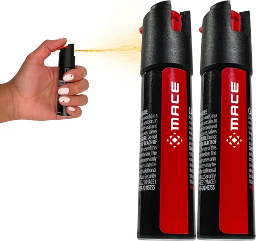 Vista 9 de Mace Pepper Spray - Max Police Strength OC with UV Dye, Leakproof Twist Lock, 12 Feet Range, 0.63 oz, Self Defense Pepper Spray for Women & Men