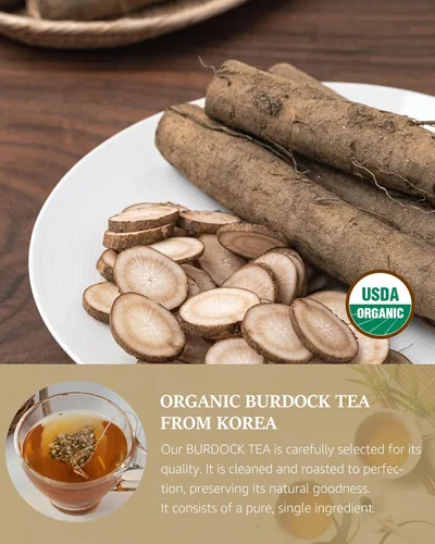 Vista 3 de DAJUNGHEON Té de bardana (1.0 onzas) 0.05 oz x 20 bolsas de té, té de hierbas coreano auténtico de primera calidad, caliente, frío, sin cafeína