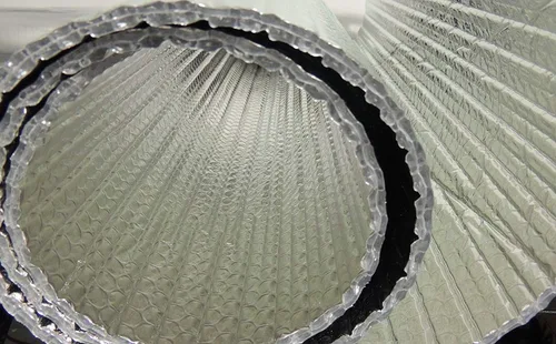 Vista 2 de NASATEK - Kit de aislamiento de espuma reflectante para tanque de 50 galones, con núcleo de espuma reflectante, resistencia industrial, grado