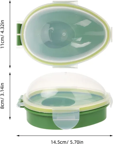 Vista 4 de DOITOOL Aguacate Keeper, contenedor de almacenamiento de aguacate reutilizable, almacenamiento de alimentos, ahorro de aguacate individual