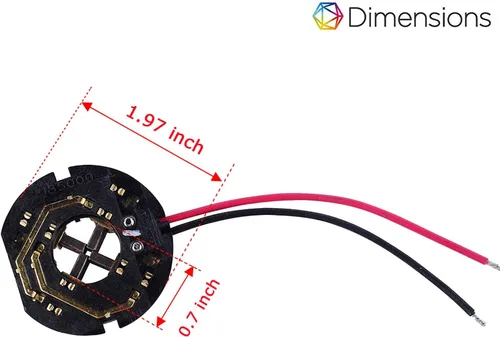 Vista 3 de Soporte de cepillo de carbono de repuesto para taladro de martillo M18 de 18 V y accesorios de destornillador de impacto compatible con AEG