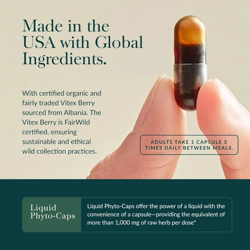 Vista 4 de Gaia Herbs Menopause Support Daytime - Helps Support Hormone Balance & Well-Being for Women* - with Vitex, Black Cohosh, St. John's Wort & Oats - 60