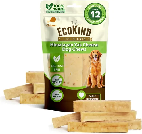 Vista 31 de EcoKind Premium Gold Yak Cheese Himalaya - Masticables para perros, para razas grandes, totalmente naturales, con alto contenido de proteínas