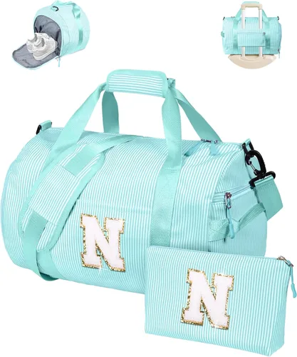 Vista 22 de Regalo para Adolescentes, Bolsa de Viaje para Niñas, Bolsas de Fin de Semana para Niños con Compartimento para Zapatos, Bolsa de Fin de Semana