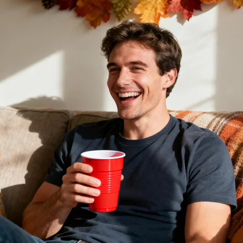 Vista 7 de TashiBox Vasos de plástico desechables para fiestas de 12 oz (rojo, 100)