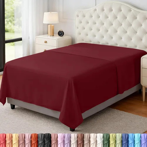 Vista 59 de Utopia Bedding Sábana encimera – Tela de microfibra cepillada suave – Sábana superior resistente al encogimiento y a la decoloración – Fácil cuidado
