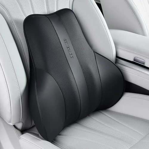 Vista 20 de Coverado Almohada de apoyo lumbar para automóvil, almohada ergonómica de espuma viscoelástica para silla de oficina, cojín de espalda para aliviar