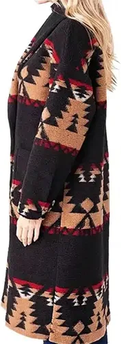 Vista 3 de Leatherobe Yellow The Stone Beth - Gabardina de lana rosa para mujer