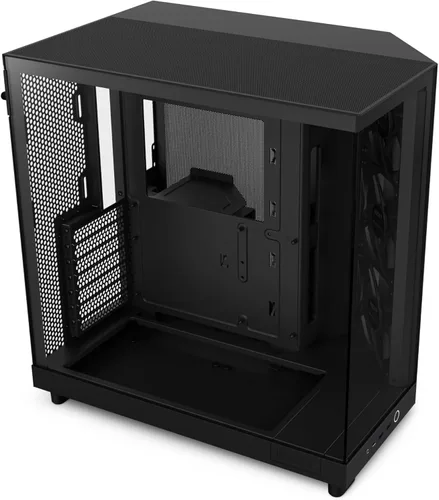 NZXT H6 Flow | CC-H61FB-01 | Carcasa compacta de doble cámara de torre media con flujo de aire | Paneles de vidrio panorámicos | Paneles de flujo de