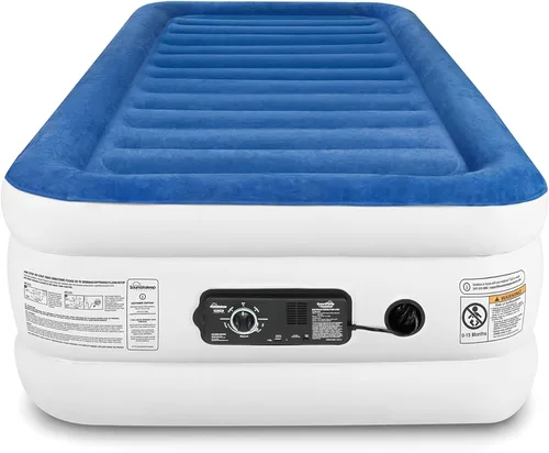 Vista 9 de SoundAsleep Products SoundAsleep CloudNine Series - Colchón de aire con tecnología de doble bomba inteligente, tamaño individual