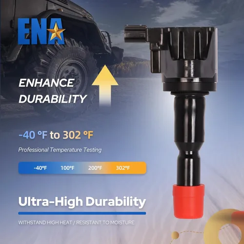 Vista 3 de ENA Juego de 4 bobinas de encendido 1.5L L4 compatibles con Honda compatible con Honda 2010 2011 2012 2013 2014 2015 2016 City, 2011-2016 CR-Z CRZ