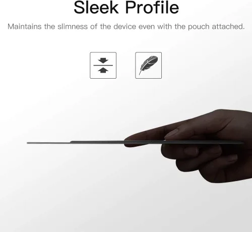 Vista 6 de MoKo Soporte Adhesivo para Lápiz Compatible con Apple Pencil Pro, Apple Pencil (USB-C), iPencil 1ª/2ª Generación, Bolsillo Elástico Adhesivo que se