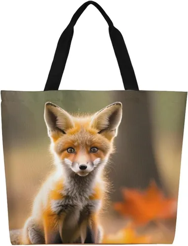 Vista 7 de Bolsa de lona – Bolso de hombro casual grande para mujer – Bolsa reutilizable para la playa y compras para exteriores