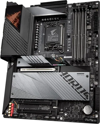 Vista 3 de GIGABYTE Z690 Aorus Ultra (LGA 1700/Intel Z690/ATX/DDR5/Quad M.2/PCIe 5.0/USB 3.2 Gen2X2 Tipo C/WiFi 6/2.5GbE LAN/placa base para juegos)