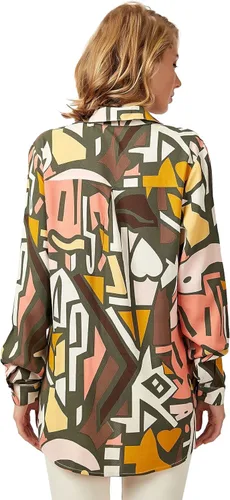 Vista 5 de Blusas para mujer, camisas informales de manga larga con botones, tallas XS a 3XL
