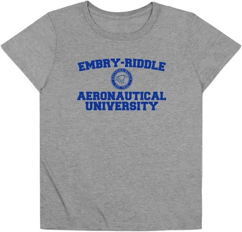 Vista 254 de Colección oficial de camisetas sueltas con logotipo de círculo envejecido universitario para mujer, jaspeado atlético