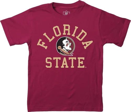 Vista 74 de Wes and Willy Camiseta de algodón orgánico de manga corta para niños de la NCAA