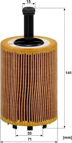 Vista 2 de Mann Filter HU 719/7 x Filtro de Aceite de Cartucho de Reemplazo Compatible con Audi A3 (2010-2013), A3 Quattro (2005-2009), TT Quattro (2004-2009)