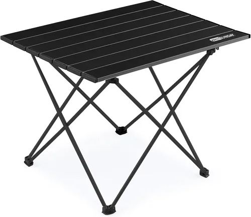 Mesa plegable para campamento, mesa auxiliar portátil ultraligera para campamento, pequeña mesa plegable de aluminio para picnic, playa, barbacoa,