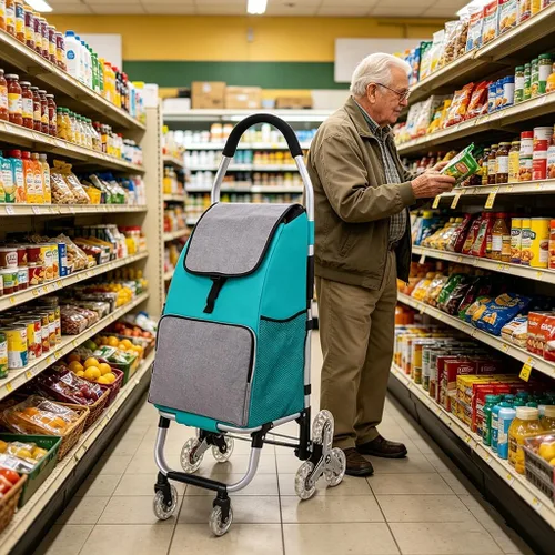 Vista 9 de Bolsa de repuesto para carrito de comestibles/carrito de compras - Bolsa
