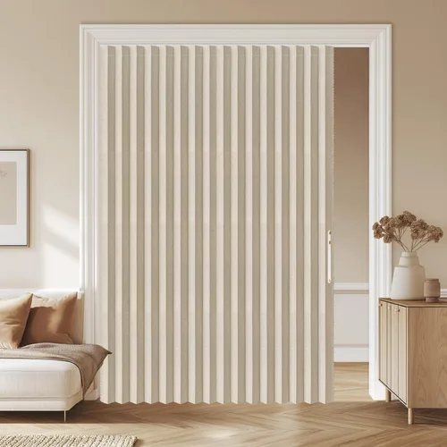Vista 11 de AJAZZ Cortinas 100% Opacas para Puertas Corredizas de Entrada, Puertas de Acordeón para Entrada, Cortina Magnética para Puerta de Dormitorio Sala