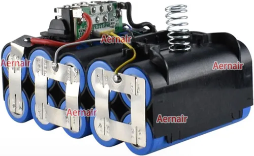 Vista 3 de Piezas de repuesto para Dewalt 20V DCB204 DCB205, kit de reparación de reconstrucción de batería rota 18650, caja de plástico, carcasa de repuesto
