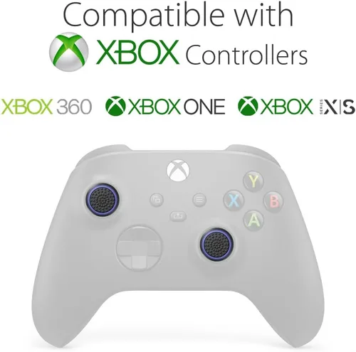 Vista 5 de Fosmon [Juego de 4] palanca de control analógica, joystick, rendimiento del controlador, agarre para pulgar para PS4 PS3 Xbox ONE Xbox ONE S