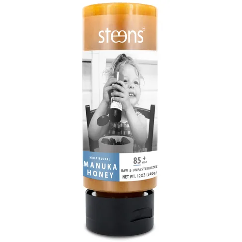 Vista 10 de Steens Miel de Manuka - MGO 85+ - Miel de Manuka multifloral pura y cruda 100% certificada, embotellada y sellada en Nueva Zelanda, 7.9 onzas