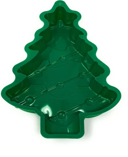 Vista 2 de Coop & Hunt Molde de silicona para pasteles de árbol de Navidad 3D para fiestas de vacaciones (1)