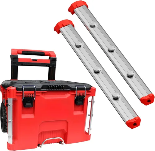Vista 11 de Alpha Engineered Rieles de Repuesto Roscados Packout de 3.2" (81.5mm) Compatibles con Caja de Herramientas Milwaukee Packout 48-22-8424 - Rieles