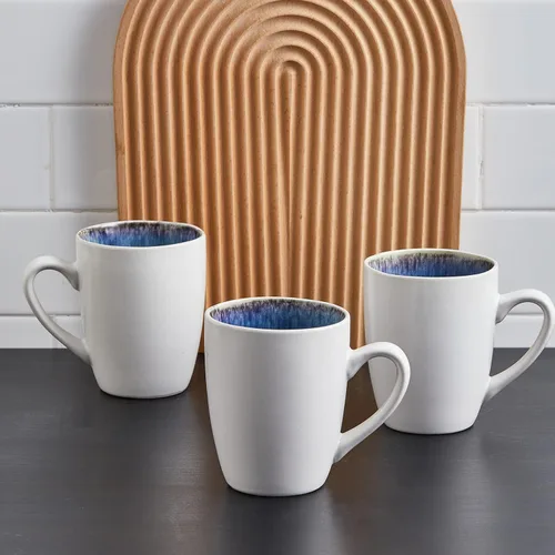 Vista 4 de Stone lain Romy - Juego de vajilla de cerámica, servicio de 32 piezas para 8, color azul