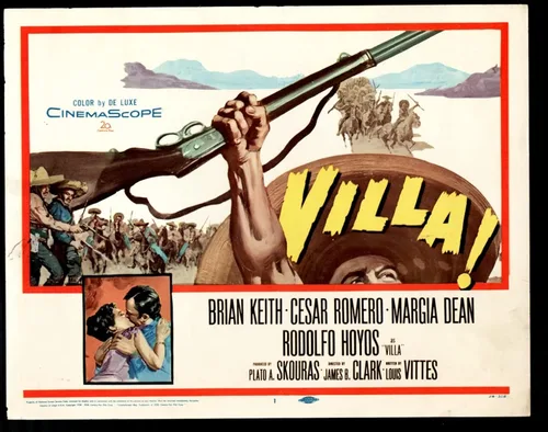 Póster de la película: Villa! 11"x14" Title Lobby Card #1 Brian Keith Cesar Romero Margia Dean