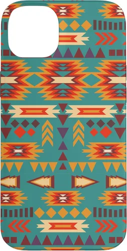 Vista 15 de Unique Western Turquoise Orange Navajo Aztec Tribal Pattern Case for iPhone 17